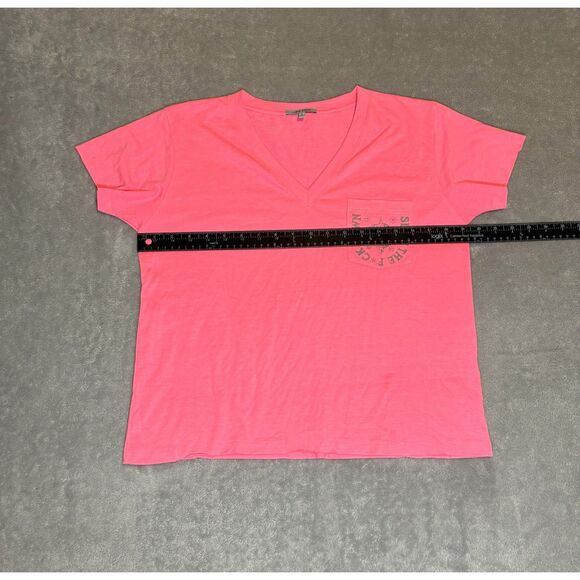 Lisa Todd Slow Down Turtle Pocket V-Neck Tee Shirt - Picture 8 of 8